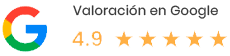 Valoración en Google 4.9
